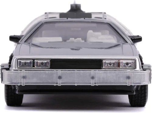 Miniatura 3 de Jada Regreso al futuro Parte II 1:24 Time Machine Coche fundido a presión Característica de iluminación, juguetes para niños y adultos