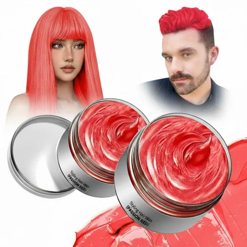 Miniatura 8 de Tinte temporal naranja para el cabello, cera temporal de color del cabello, tinte natural lavable para el cabello para mujeres y hombres, fiesta