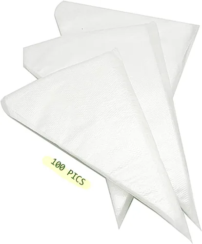Miniatura 4 de Juego de 100 bolsas de pastelería desechables para decoración de tartas, bolsa de pastelería gruesa para decoración de pasteles, bolsas