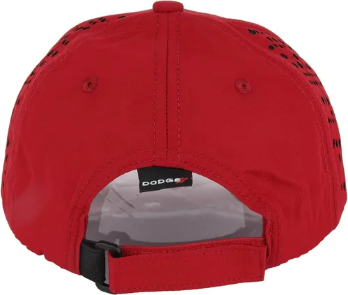 Miniatura 2 de Dodge Sombrero bordado SRT Hellcat Performance con protección UV y absorción de humedad para hombre Gorra de papá, Rojo/Negro