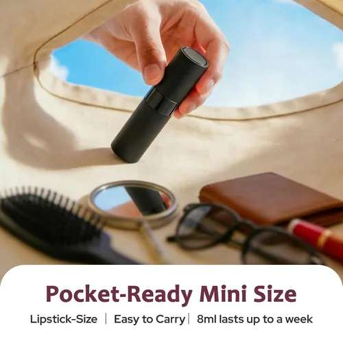 Miniatura 6 de LISAPACK Botella de Spray de Perfume de 8ML con Atomizador para Viaje (3 PIEZAS) Dispensador de Colonia Vacío, Pulverizador Portátil Esenciales