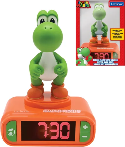 Miniatura 21 de Lexibook - Reloj despertador de dinosaurio con luz nocturna, para niños y niñas, con función de repetición, azul/verde - RL800DINO