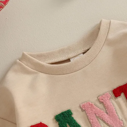 Miniatura 2 de Kupretty Ropa de otoño e invierno para bebé recién nacido, sudadera con bordado de Papá Noel, mameluco de Navidad con burbujas
