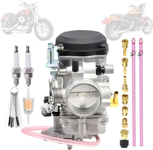 Repuesto de carburador CV40 para Harley Davidson Sportster 1200 XLH1200 Sportster 883 XL883 1998-2016 / Softail 1988-2017 / Dyna FXR FXD 1988-2016 /