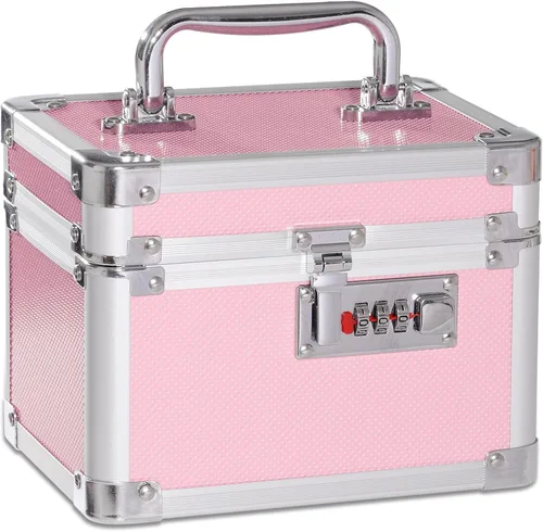 Miniatura 14 de Cajas pequeñas con cerradura de combinación para medicamentos con código para artículos personales, caja de seguridad para medicamentos y documentos
