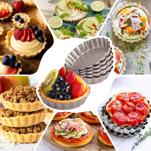 Miniatura 2 de Webake - Molde para muffin y tartas con parte inferior desmontable, Dorado