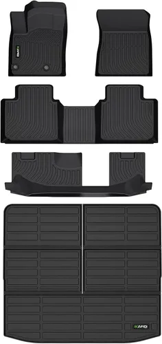Miniatura 18 de Alfombrillas y revestimiento para maletero para Jeep Grand Cherokee L 2021-2025 (6 pasajeros, sin consola central) con respaldo, revestimientos