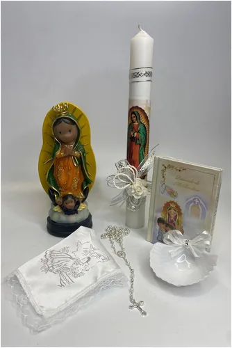 Miniatura 2 de Juego de velas de bautismo para niños - Juego de velas de bautismo niña católica - Velas bautismales - Velas de Bautizo para Nino