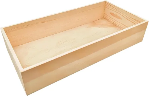 Miniatura 10 de Anktily Paquete de 4 Cajas Organizadoras de Almacenamiento de Manualidades de Madera Sin Terminar, Caja de Madera Rectangular de 6 x 4 x 2.4