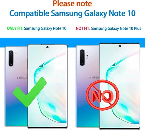 Miniatura 2 de Funda para Samsung Galaxy Note 10 5G, [grado militar] protectora a prueba de golpes, resistente funda de teléfono para Note 10 de 6.3 pulgadas