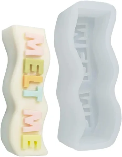 Miniatura 6 de Moldes de silicona para velas de letras del alfabeto en forma de corazón, moldes de letras epoxi para colgante de resina de arcilla, tallado