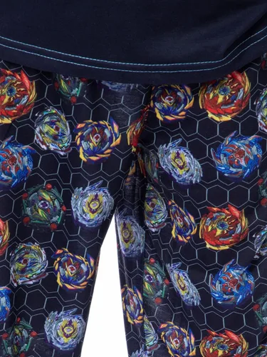 Miniatura 4 de INTIMO Beyblade Burst - Conjunto de pijama raglán para dormir con camiseta giratoria para niño