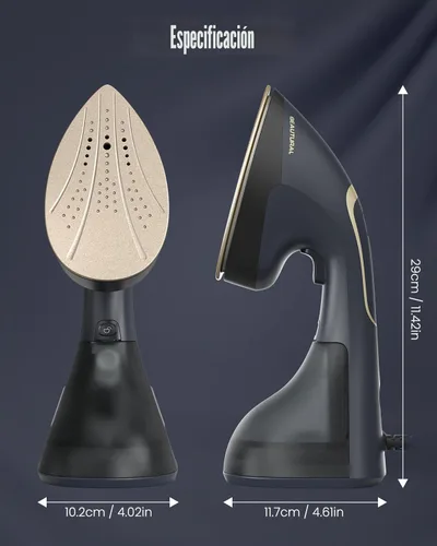 Miniatura 7 de BEAUTURAL Vaporizador para ropa, vapor y plancha 2 en 1, potente removedor de arrugas de tela portátil de 1200 W con vapor de ráfaga, placa térmica