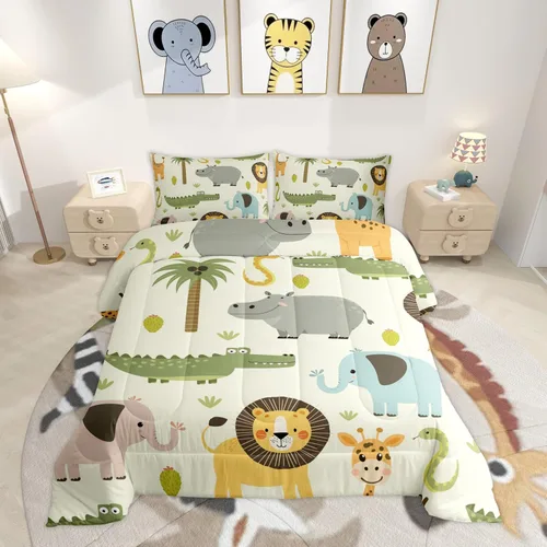 Miniatura 25 de Feelyou - Juego de funda de edredón para niños, castillo rosa, tamaño individual, lindo juego de edredón con moño, juego de cama para niños y niñas