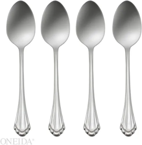 Oneida 2272004E Marquette - Cucharitas de cubiertos finas, 4 unidades