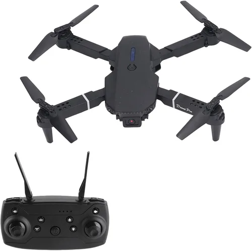 Miniatura 9 de E88 4 Eje RC Drone Aéreo Quadcopter HD Doble Cámara Alta Resolución Volteando Plegable Negro