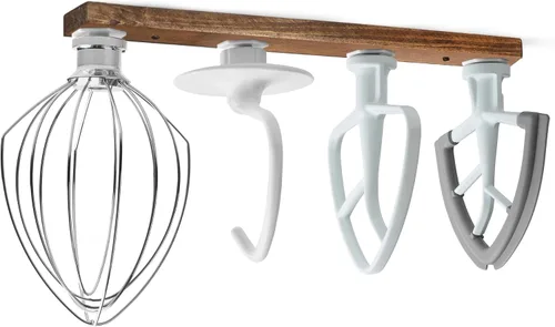 Miniatura 10 de Soportes de Madera para Accesorios de Batidora de Pie, Compatible con Accesorios de Mezcladora KitchenAid, Organizador de Accesorios de Cocina