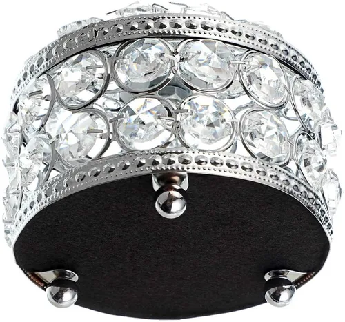 Miniatura 6 de Hipiwe Joyero con espejo de cristal, caja organizadora de joyas, decoración del hogar, anillos, aretes, collar, soporte de almacenamiento, caja