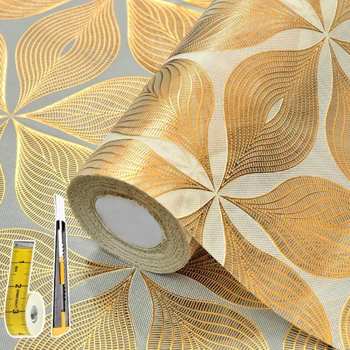 Miniatura 22 de Lámina para revestir estantes y cajones de cocina y baño, impermeable, antideslizante, sin adhesivo, fácil de limpiar, incluye cuchillo y cinta