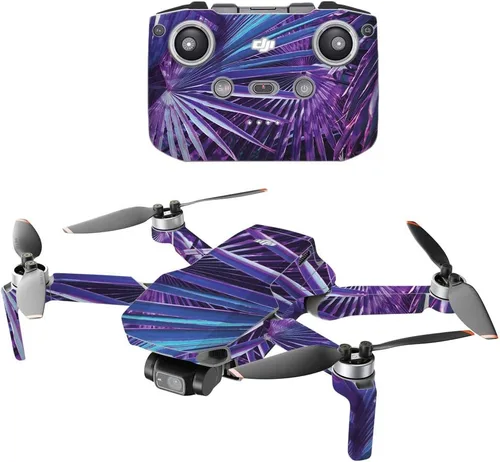Miniatura 12 de MightySkins - Compatible con DJI Mini 2 Dron portátil - Island Fish Funda protectora de vinilo duradera y única Fácil de aplicar, quitar