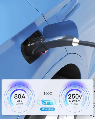 Miniatura 4 de Adaptador NACS a J1772, adaptador de carga de EV J1772 máximo de 80 amperios 250 V J1772 para cargador Tesla, compatible con conector de pared