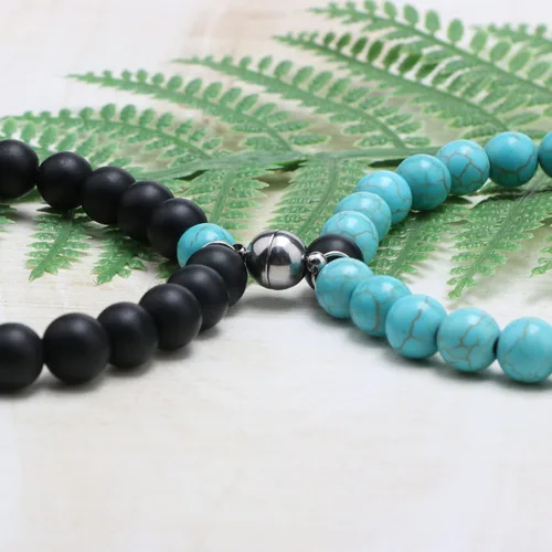 Miniatura 4 de Pulseras magnéticas a juego para parejas, hombres, mujeres, para él, para ella, novio o novia, pulseras de conexión amorosa, regalos para el Día