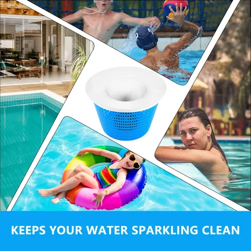 Miniatura 7 de Paquete de 30 calcetines para piscina, calcetines de filtro de piscina, protector de red para piscinas enterradas y sobre el suelo, cestas