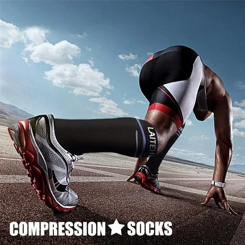 Miniatura 17 de CHARMKING - Calcetines de compresión para mujeres y hombres (3 pares), 15-20 mm Hg, el mejor apoyo para atletismo, running o ciclismo, mejora