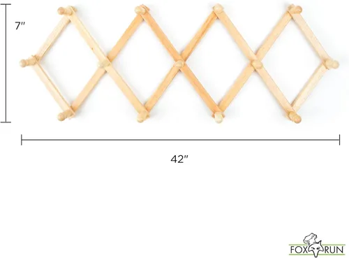 Miniatura 4 de Fox Run Estante de pared extensible de madera de haya para tazas de café