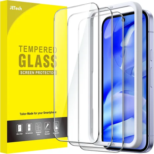Miniatura 8 de JETech Protector de pantalla para Google Pixel 7, película de vidrio templado con herramienta de fácil instalación, compatible con huellas