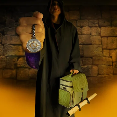 Miniatura 9 de ENHANCE Bolsa de viaje para DND Edición Coleccionista, bolsa compatible con Dungeons and Dragons, soporte para alfombrilla de batalla, bolsillos