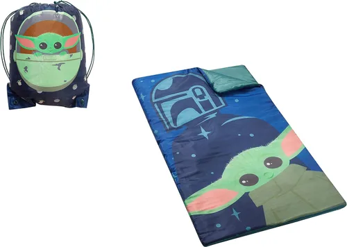Idea Nuova Disney Star Wars: The Mandalorian con The Child Juego de dormir acogedor y ligero, 46 pulgadas de largo x 26 pulgadas de ancho, a partir