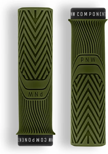Miniatura 20 de PNW Components Loam MTB Bike Grips - Puños de manillar de bicicleta de montaña con bloqueo - Goma pegajosa 25A - Agarre ergonómico para sendero