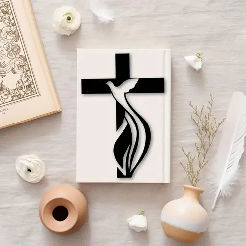 Miniatura 2 de 1 Pcs Dove Gray Cross Metal Die Cuts,Easter Dove and Cross Metal Cutting Dies,DIY Scrapbooking Artist Cutting Dies Stencil Template Molds for DIY