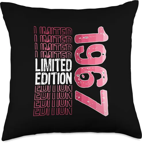 Miniatura 4 de Limited Edition Vintage 1967 Retro Birthday Throw Pillow