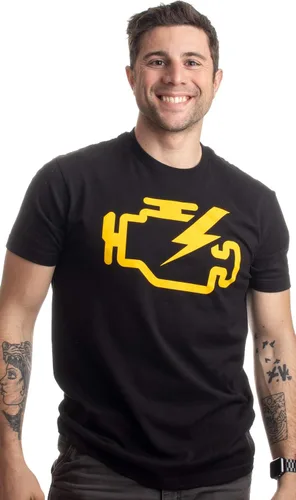 Miniatura 2 de Comprobar la luz del motor Funny Mechanic Macanic Machanic Car Ropa Hombre Camiseta