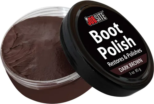 Miniatura 9 de JobSite Crema de cuero prémium para botas y zapatos, restaura, condiciona y pule - 3 onzas