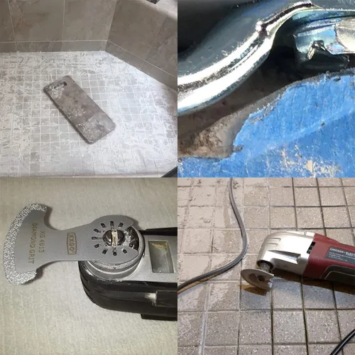 Miniatura 8 de XXGO 4 cuchillas de extracción de lechada de carburo de diamante para múltiples herramientas Lo mejor para quitar lechada de 1/8