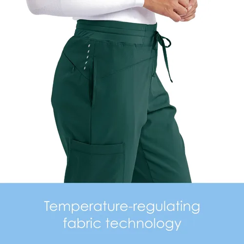 Miniatura 4 de Barco One Pantalón deportivo pantalón quirúrgico de altura media con tejido elástico de 4 vías y 3 bolsillos para mujer