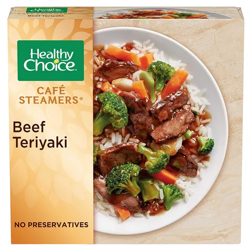 Miniatura 3 de Gourmet Kitchn Healthy Choice - Paquete variado de vaporizadores de café, 4 marinara de pollo a la parrilla con parmesano, teriyaki de res