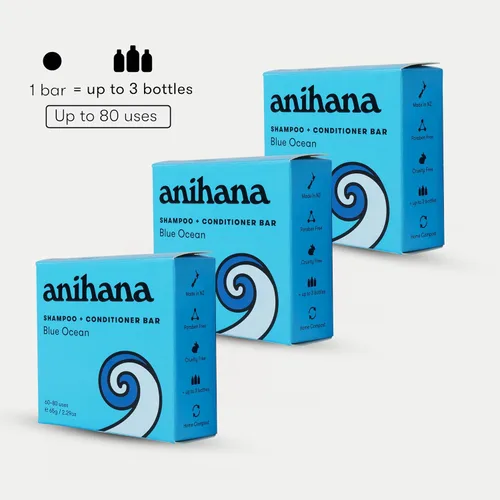 Miniatura 5 de ANIHANA Barra de champú y acondicionador para cabello normal normal, limpio, purificador, natural, aspecto y brillo saludables, sin parabenos