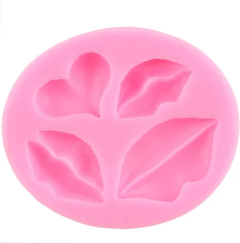 Miniatura 6 de Moldes de silicona para labios para fondant, colección de besos de labios, moldes de fondant para el día de San Valentín, para decoración