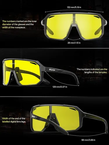 Miniatura 6 de SCVCN Night Vision Driving Glasses Anti Glare Polarized Yellow Lens Women Men Goggles Sport Sunglass Bicycle MTB