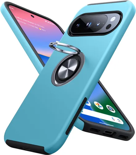 Miniatura 10 de JAME Funda para Google Pixel 7 Pro, Funda de Ajuste Delgado para Pixel 7 Pro con Soporte de Anillo Kickstand