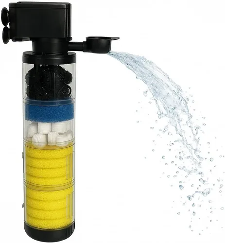 Filtro de acuario para 75-200 galones, potente bomba de agua sumergible de 400 GPH | Sistema de filtración silencioso de múltiples etapas para