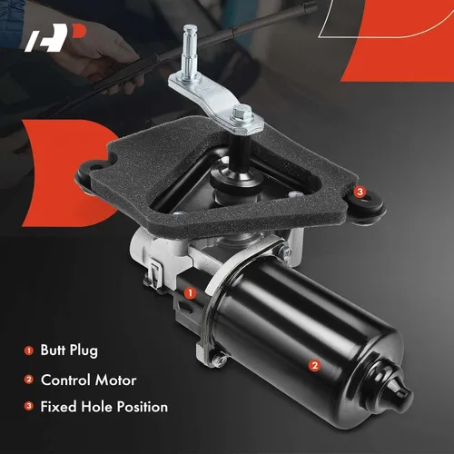 Miniatura 4 de A-Premium Motor del limpiaparabrisas delantero compatible con Ford Bronco/F-150/F-250/F-350 1987-1996, F Super Duty 1988-1994, F53/F59 1988-1996