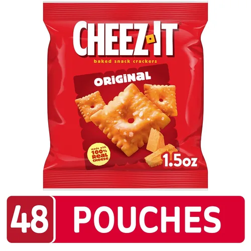 Miniatura 6 de Cheez-It Galletas de queso, galletas horneadas, aperitivos para el almuerzo, originales (48 bolsas)