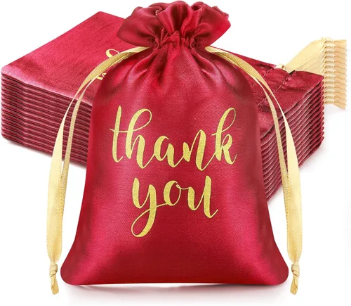 Miniatura 17 de Sieral 50 bolsas de regalo de satén con cordón para joyas, bolsas para dulces para el día de la madre, boda, baby shower, despedida de soltera