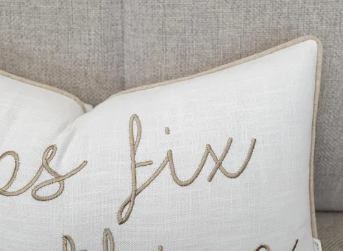 Miniatura 2 de EURASIA DECOR Naps Fix Everything - Funda de almohada lumbar decorativa bordada para énfasis - Sala de estar, sofá, silla, patio, coche, balcón