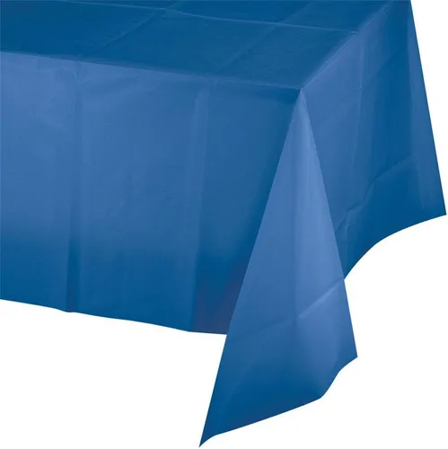 Miniatura 3 de ROYAL7 Paquete de 3 Azul, Mantel de Plástico Desechable Rectangular para Picnic, Cumpleaños, Barbacoa, Fiesta, Boda